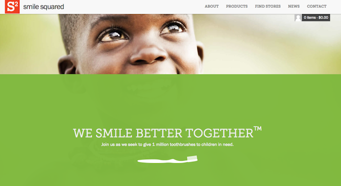 Smile Squared, giving back, Happier